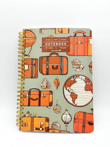 Travel Ready Undated Daily Spiral Planner
