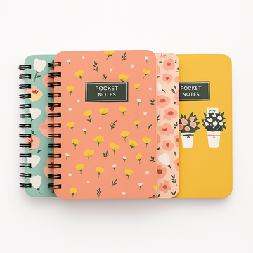 Pocket-Size Notepad Diary, Pack of 4