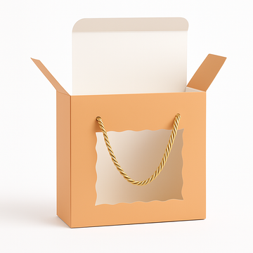 mudrit Hamper Gift Boxes 8x8x4 inches, Gift Bag with Handles, Premium Packaging