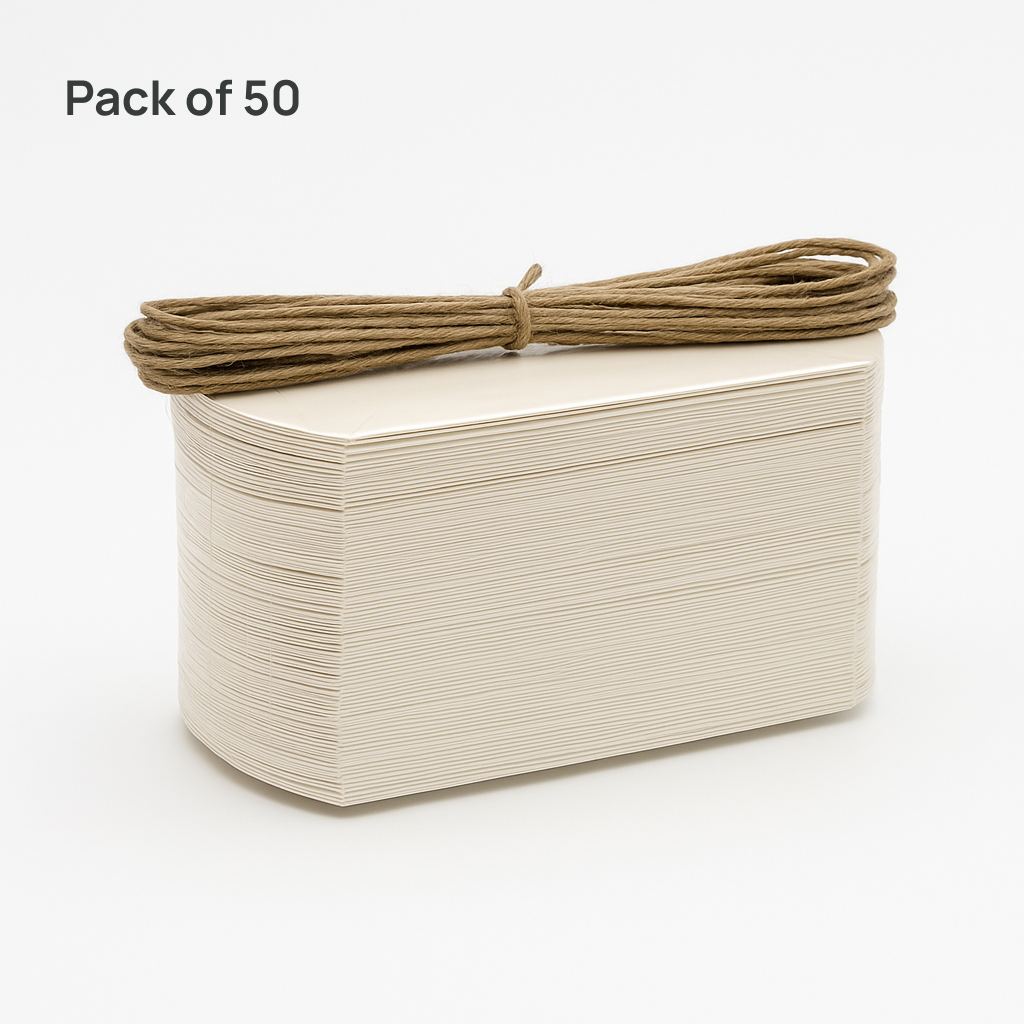 White Pillow Paper Box, Set of 50