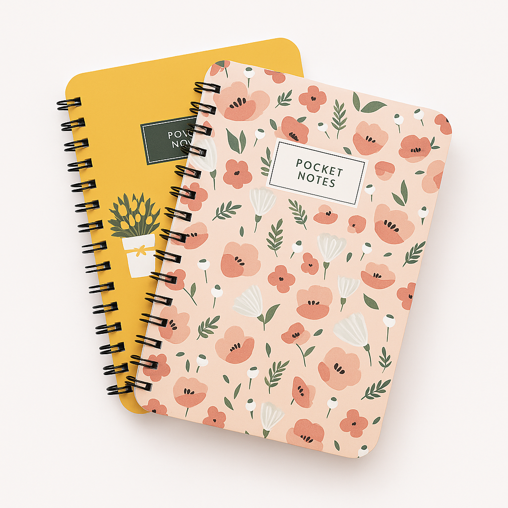 Wallet Size Note Pad Pocket-Size Notepad Diary, Pack of 2 – Mudrit India