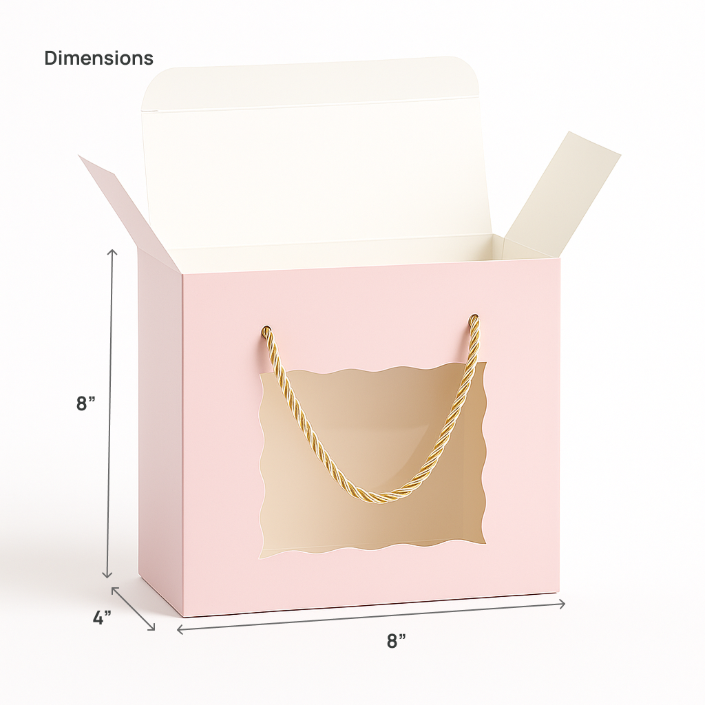 Pink Hamper Gift Boxes with Handles