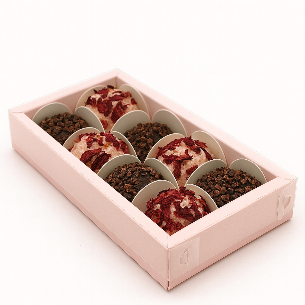 Pink Color Chocolate Gift Boxes with 8 Cavity for Truffles