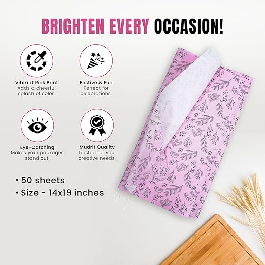 Pink Print Gift Wrapping Paper