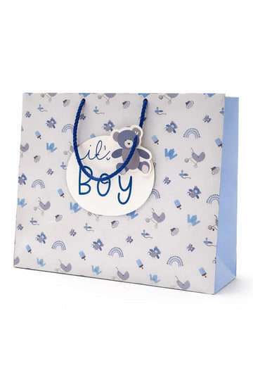 Baby Shower Carry Bags with Cute Tags, Pack of 5