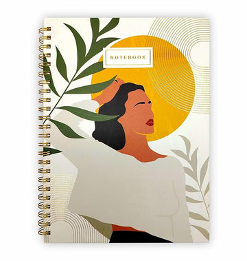 Bohemian Chic Lined Spiral Notebook