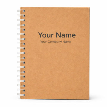 Kraft Spiral Notebook A4 Size Wide Ruled