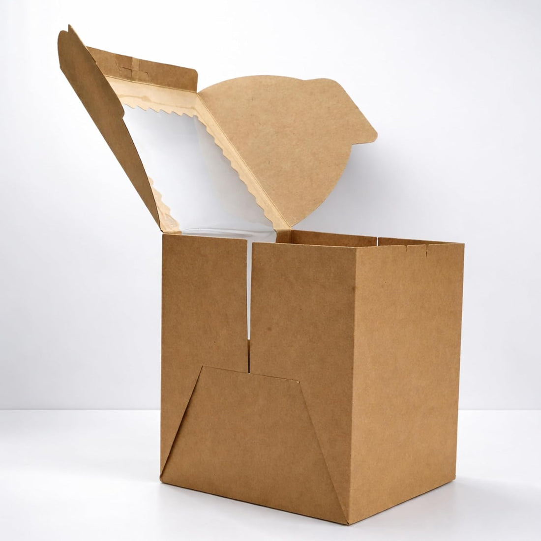 Kraft Tall Cake Boxes with Window, Pack of 5